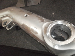 Actual part after removal of corrosion 