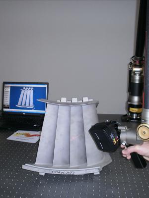 Scanning turbines with the Handheld 3d scanner